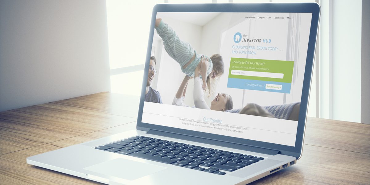 The Investor Hub Website on Computer Screen